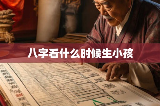 八字看什么时候生小孩