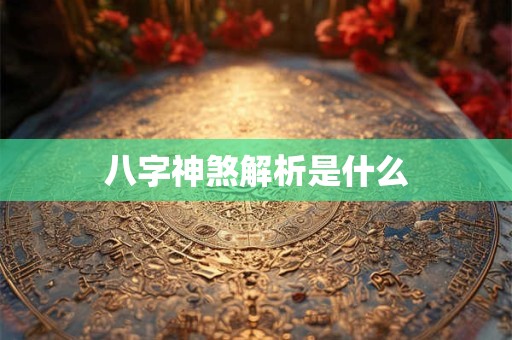 八字神煞解析是什么