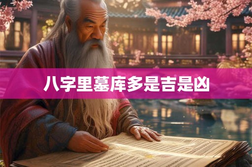 八字里墓库多是吉是凶