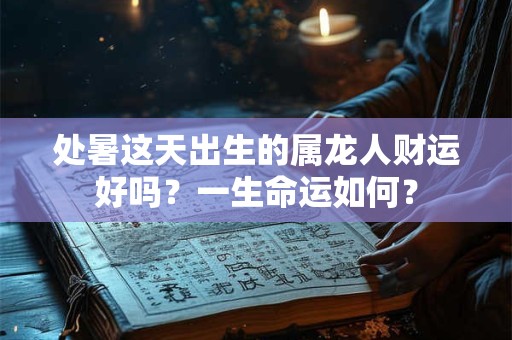 处暑这天出生的属龙人财运好吗？一生命运如何？