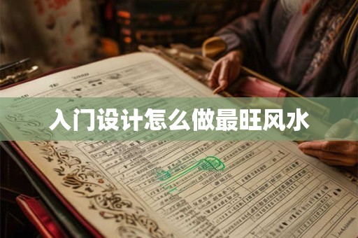 入门设计怎么做最旺风水