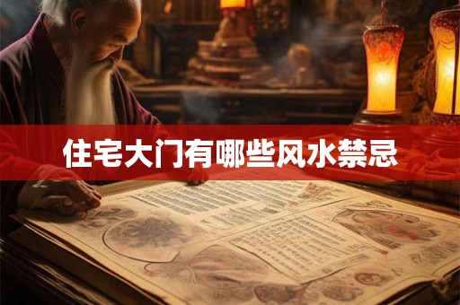 住宅大门有哪些风水禁忌