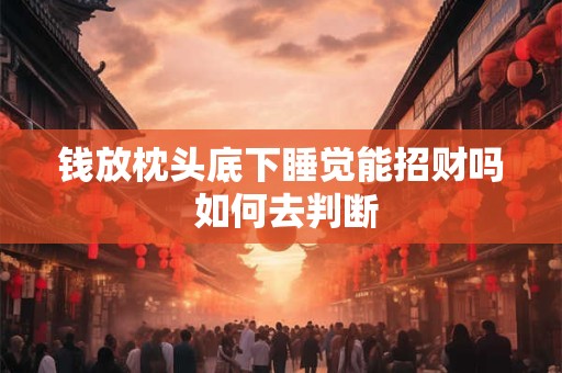钱放枕头底下睡觉能招财吗 如何去判断