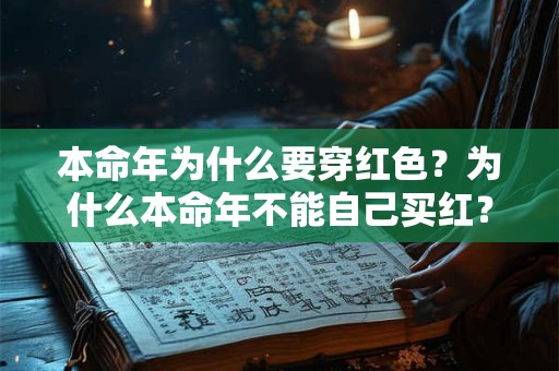 本命年为什么要穿红色？为什么本命年不能自己买红？
