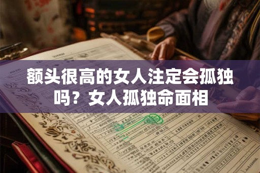 额头很高的女人注定会孤独吗？女人孤独命面相