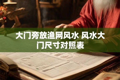 大门旁放渔网风水 风水大门尺寸对照表