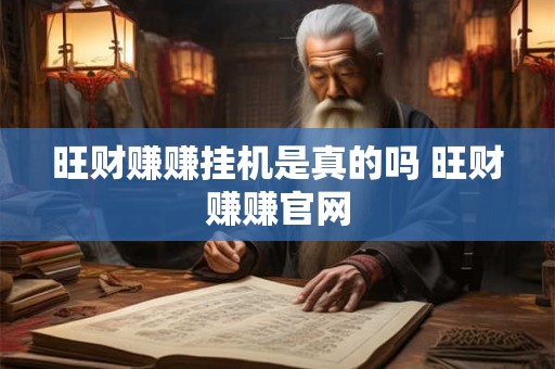 旺财赚赚挂机是真的吗 旺财赚赚官网