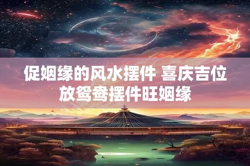促姻缘的风水摆件 喜庆吉位放鸳鸯摆件旺姻缘