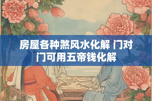 房屋各种煞风水化解 门对门可用五帝钱化解