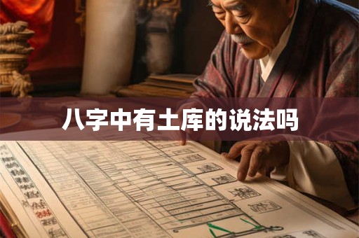 八字中有土库的说法吗