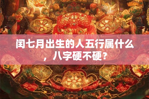 闰七月出生的人五行属什么，八字硬不硬？