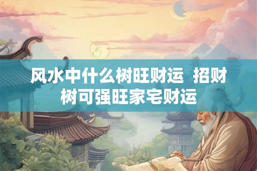 风水中什么树旺财运  招财树可强旺家宅财运