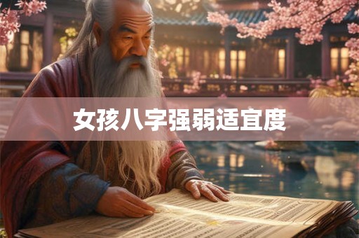 女孩八字强弱适宜度