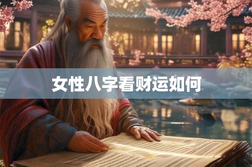 女性八字看财运如何