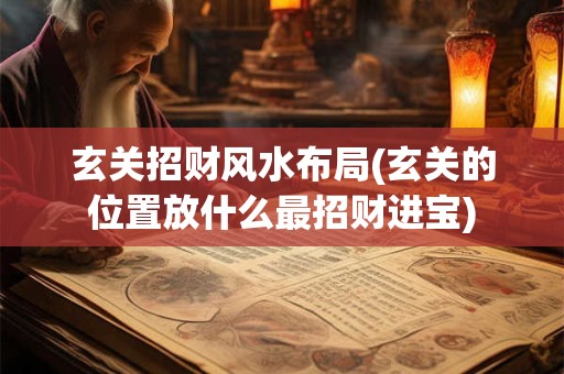玄关招财风水布局(玄关的位置放什么最招财进宝)