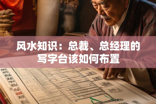 风水知识：总裁、总经理的写字台该如何布置