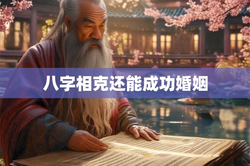 八字相克还能成功婚姻