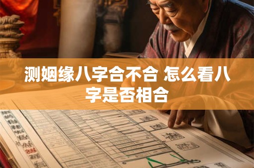 测姻缘八字合不合 怎么看八字是否相合