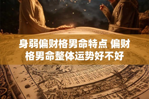 身弱偏财格男命特点 偏财格男命整体运势好不好