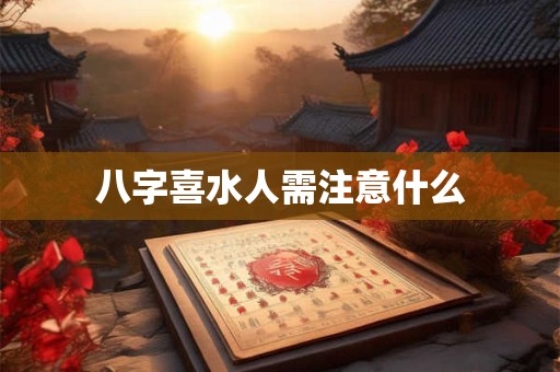 八字喜水人需注意什么