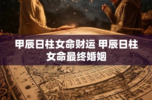 甲辰日柱女命财运 甲辰日柱女命最终婚姻