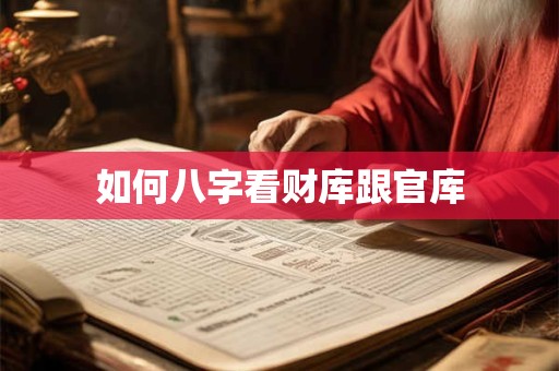 如何八字看财库跟官库