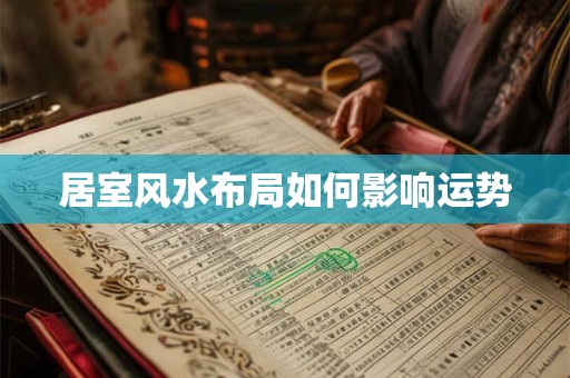居室风水布局如何影响运势