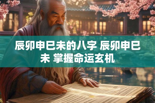 辰卯申巳未的八字 辰卯申巳未 掌握命运玄机