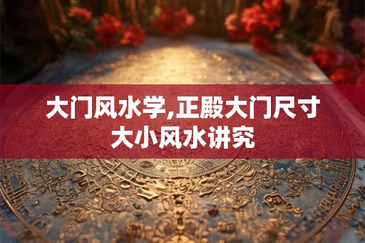 大门风水学,正殿大门尺寸大小风水讲究