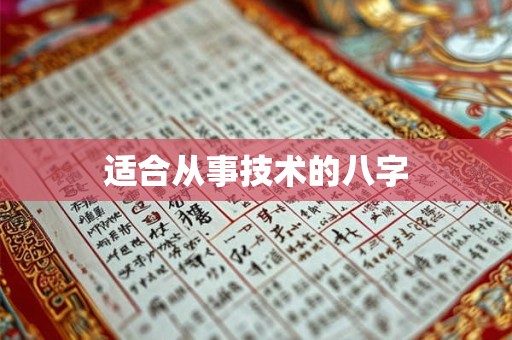 适合从事技术的八字