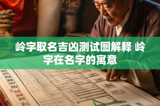 岭字取名吉凶测试图解释 岭字在名字的寓意