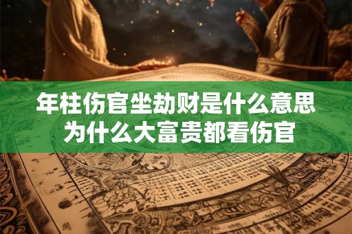 年柱伤官坐劫财是什么意思 为什么大富贵都看伤官