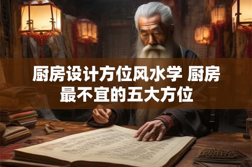 厨房设计方位风水学 厨房最不宜的五大方位