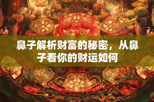 鼻子解析财富的秘密，从鼻子看你的财运如何