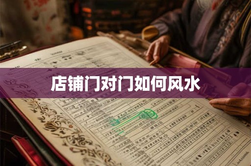 详细阅读:店铺门对门如何风水 店铺门对门如何风水