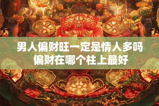 男人偏财旺一定是情人多吗 偏财在哪个柱上最好