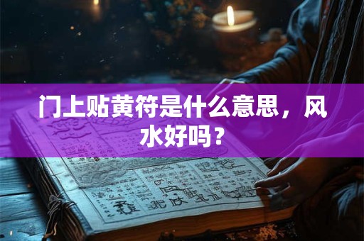 门上贴黄符是什么意思，风水好吗？