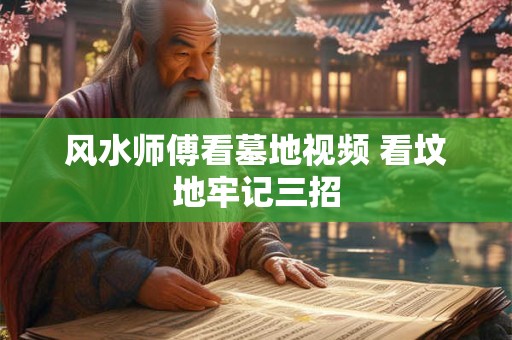 风水师傅看墓地视频 看坟地牢记三招