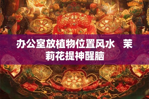 办公室放植物位置风水   茉莉花提神醒脑