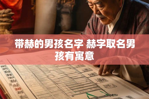带赫的男孩名字 赫字取名男孩有寓意