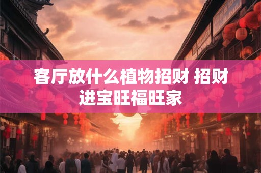 客厅放什么植物招财 招财进宝旺福旺家