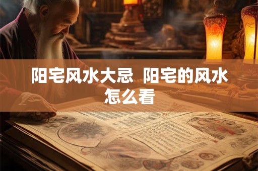 阳宅风水大忌  阳宅的风水怎么看