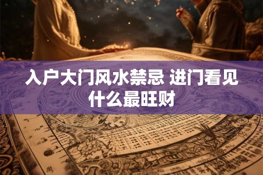 入户大门风水禁忌 进门看见什么最旺财