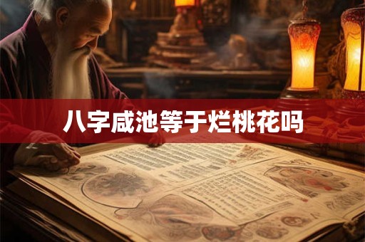 八字咸池等于烂桃花吗