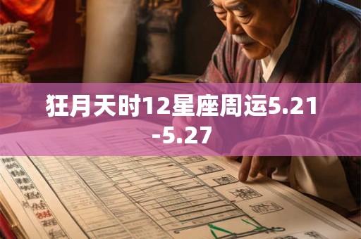 狂月天时12星座周运5.21-5.27