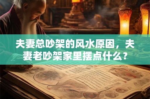 夫妻总吵架的风水原因，夫妻老吵架家里摆点什么？