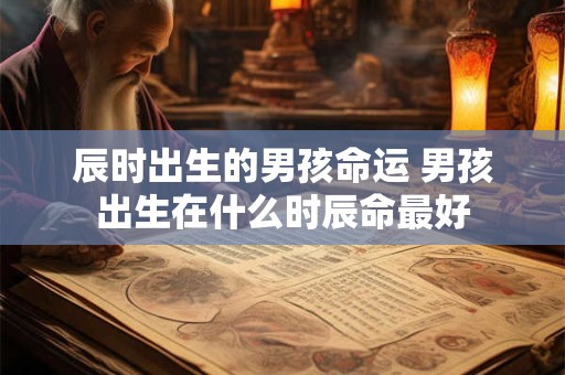 辰时出生的男孩命运 男孩出生在什么时辰命最好