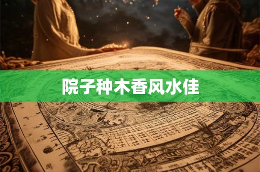 院子种木香风水佳