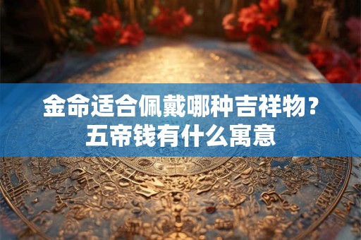 金命适合佩戴哪种吉祥物？五帝钱有什么寓意