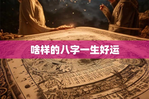 啥样的八字一生好运